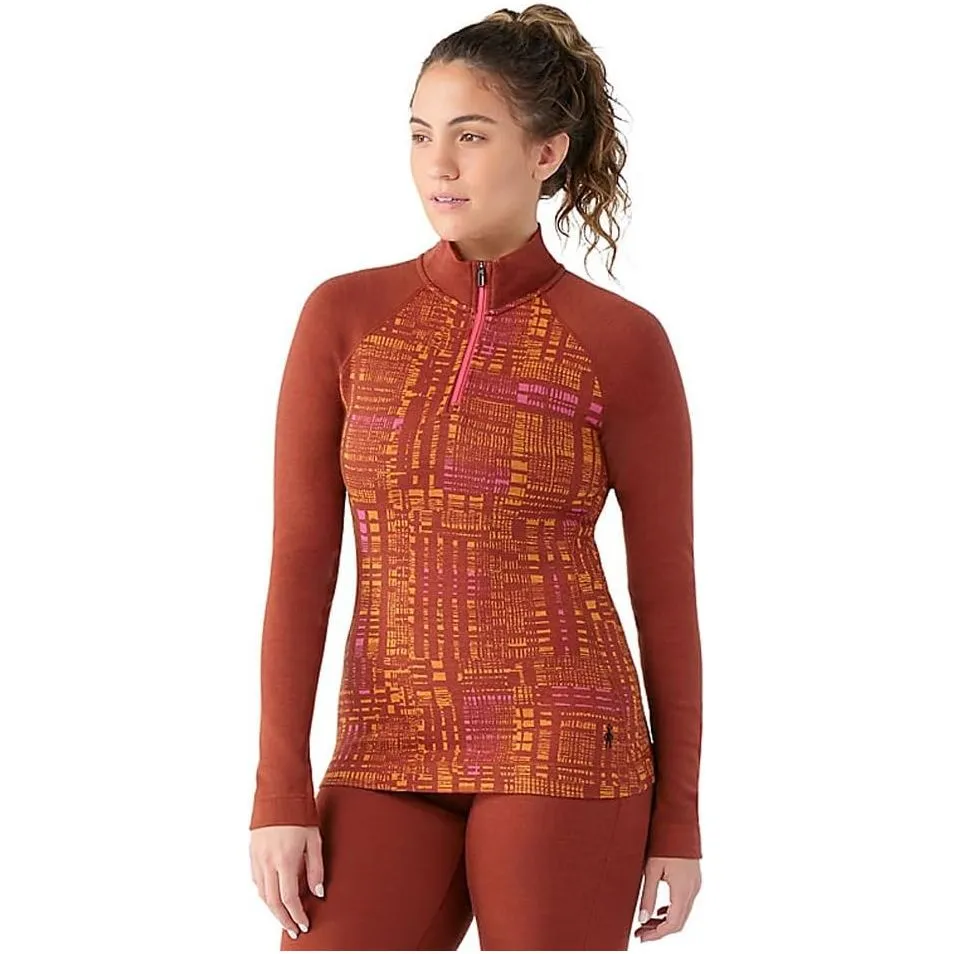 Smartwool Womens Classic Thermal Merino Base Layer 1/4 Zip - Clearance