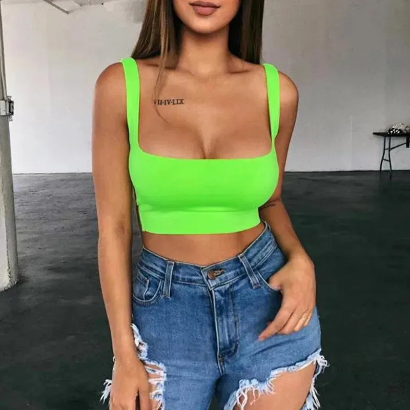 Solid Halter Crop Tops | Sexy Summer Camis