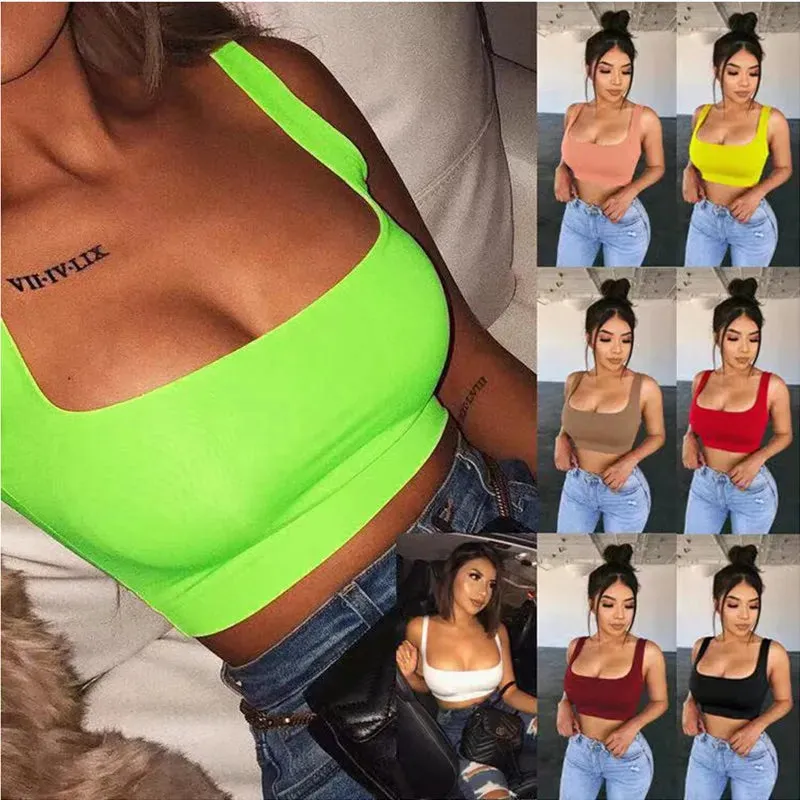 Solid Halter Crop Tops | Sexy Summer Camis