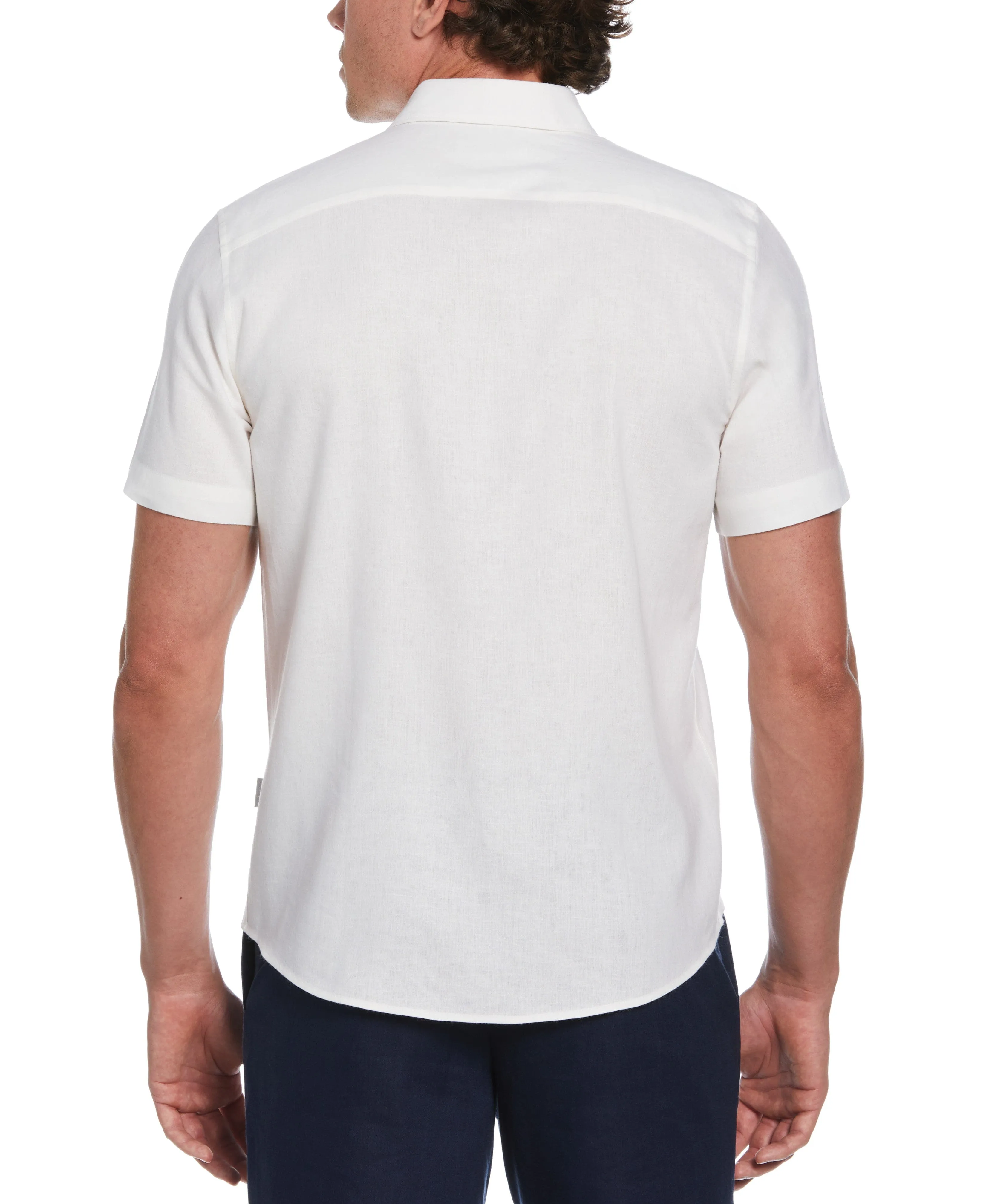 Solid Linen Blend Shirt