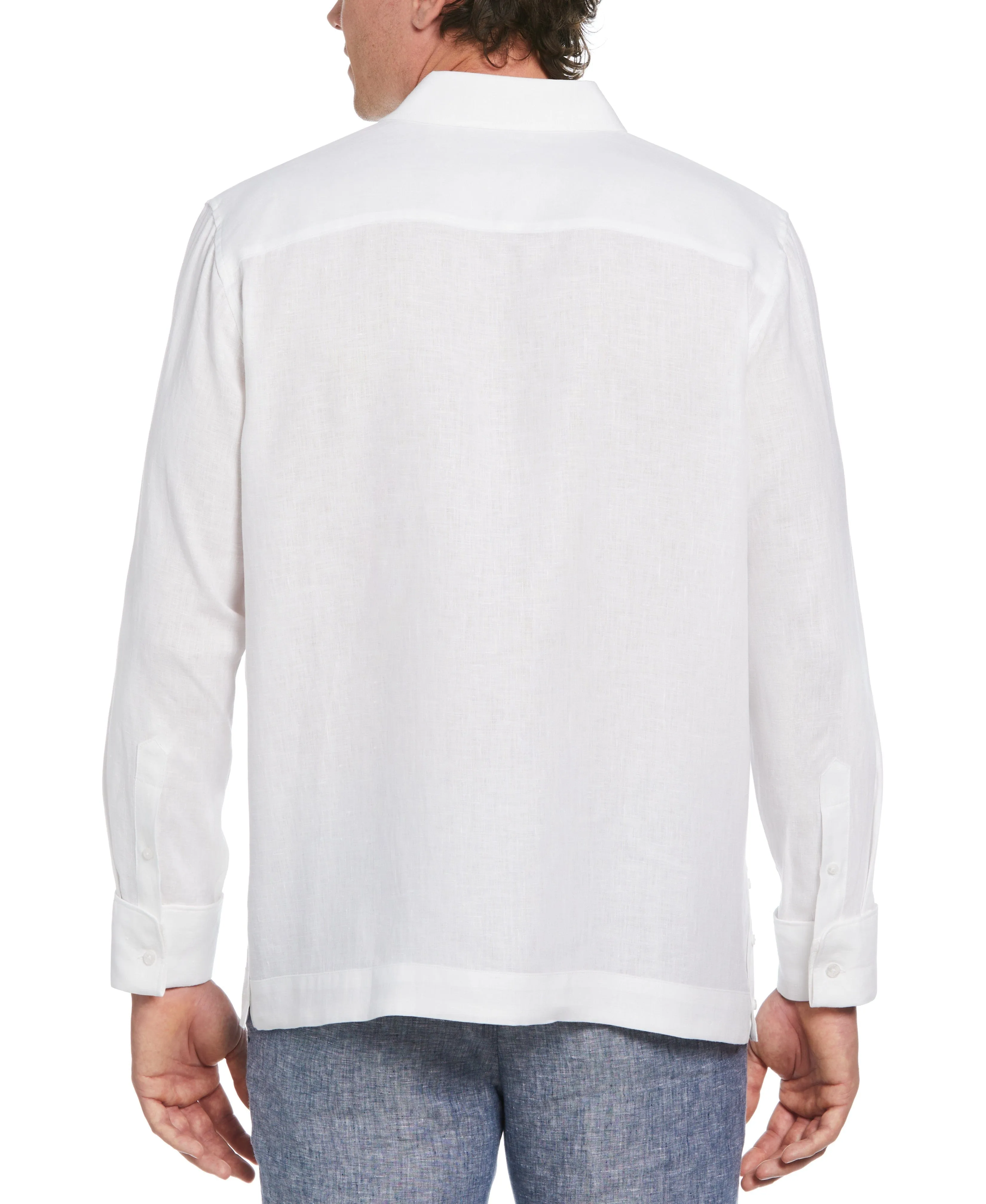 Solid Linen Presidente Guayabera Shirt