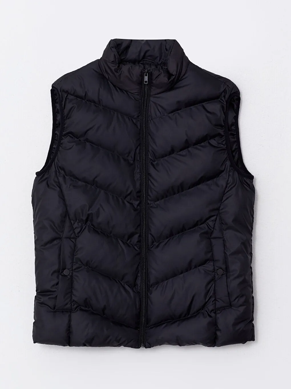 Standard Mold Stand Collar Men's Puffer Vest