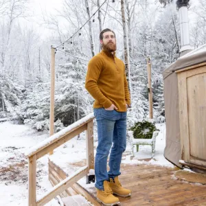 Stanfield's Heritage Heavy Wool 1/4 Zip Sweater