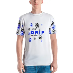 STFU Drip Too Hard T-shirt - Blue & Black on White