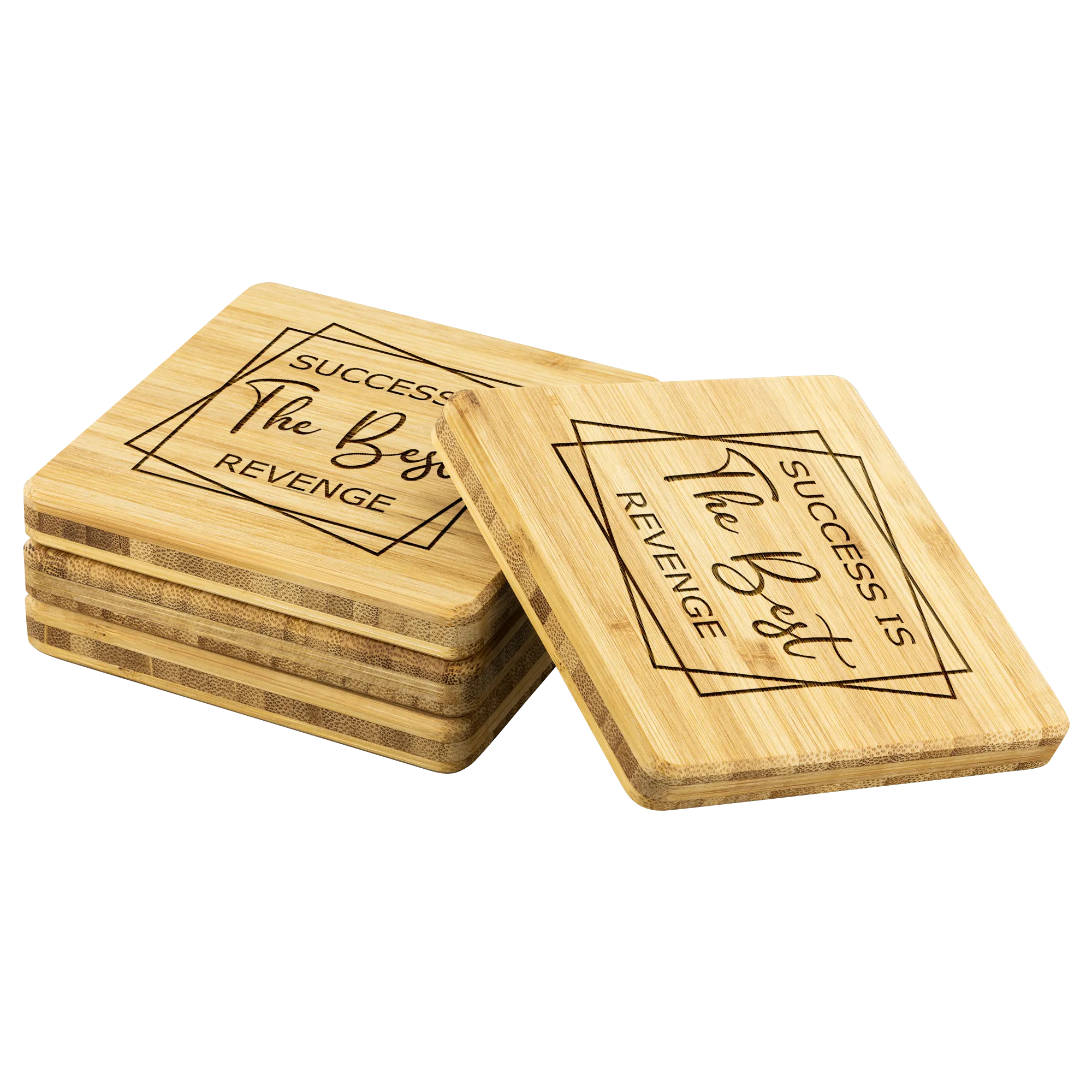 Success is the Best Revenge | Bamboo Coasters