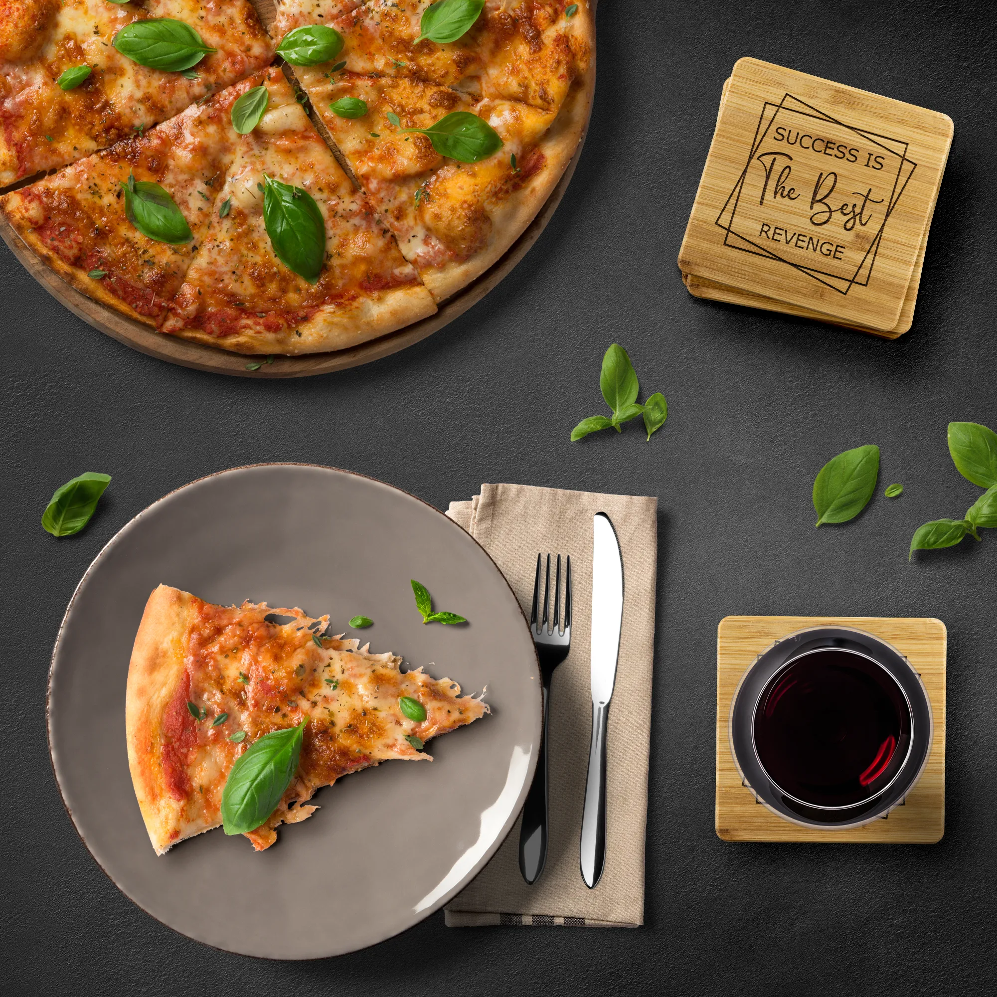 Success is the Best Revenge | Bamboo Coasters