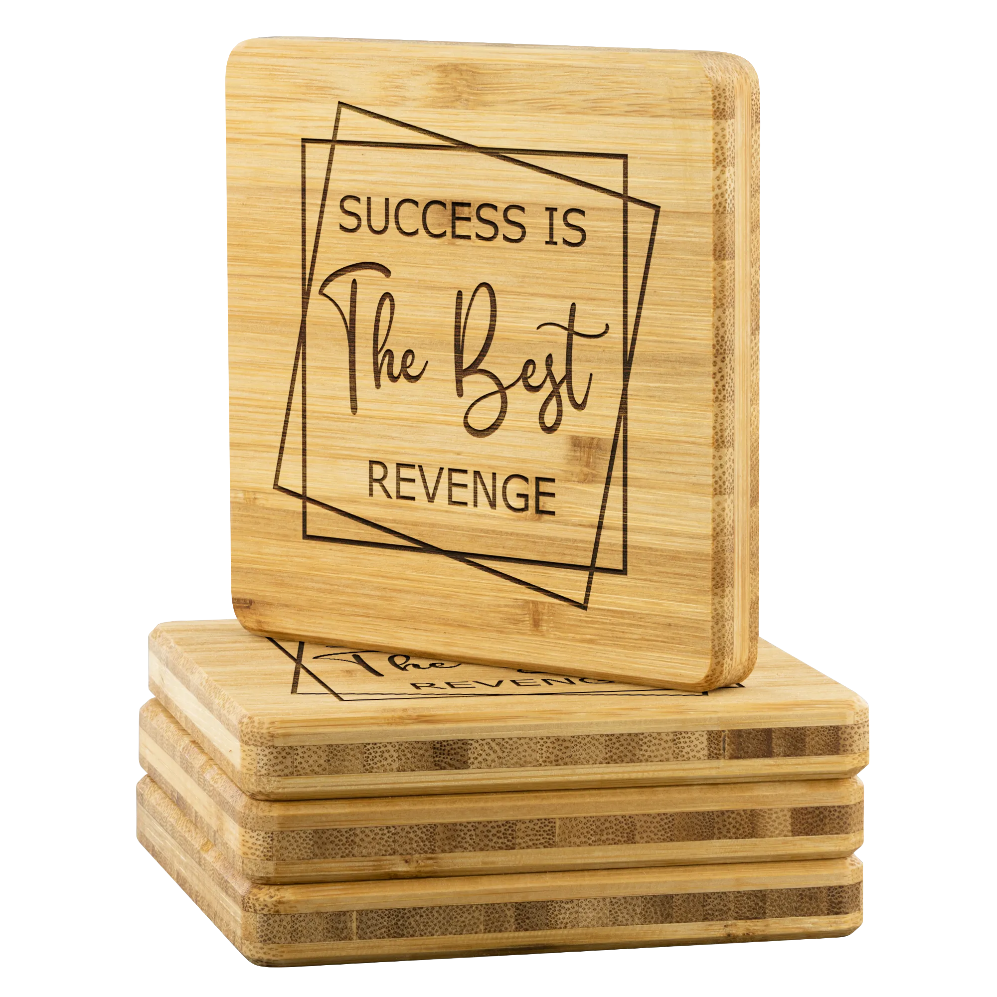 Success is the Best Revenge | Bamboo Coasters