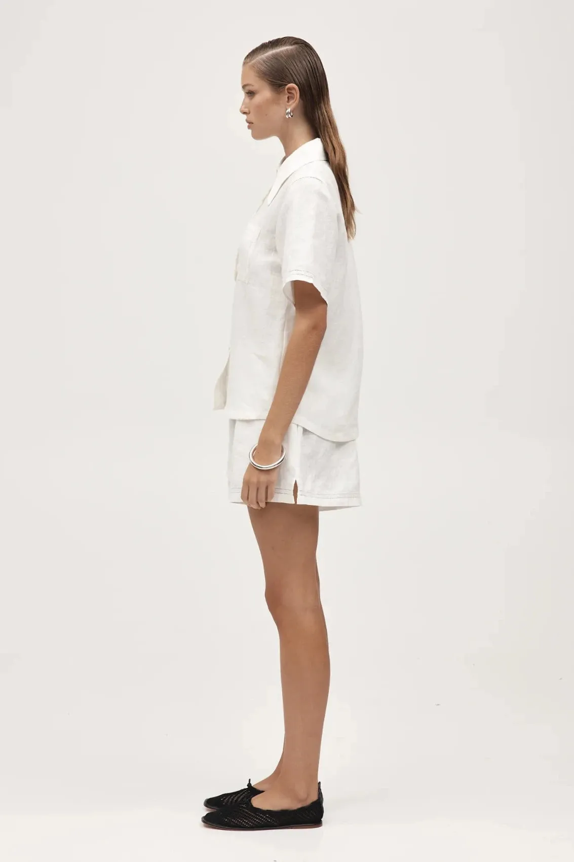 Sunny Shirt Ivory Linen