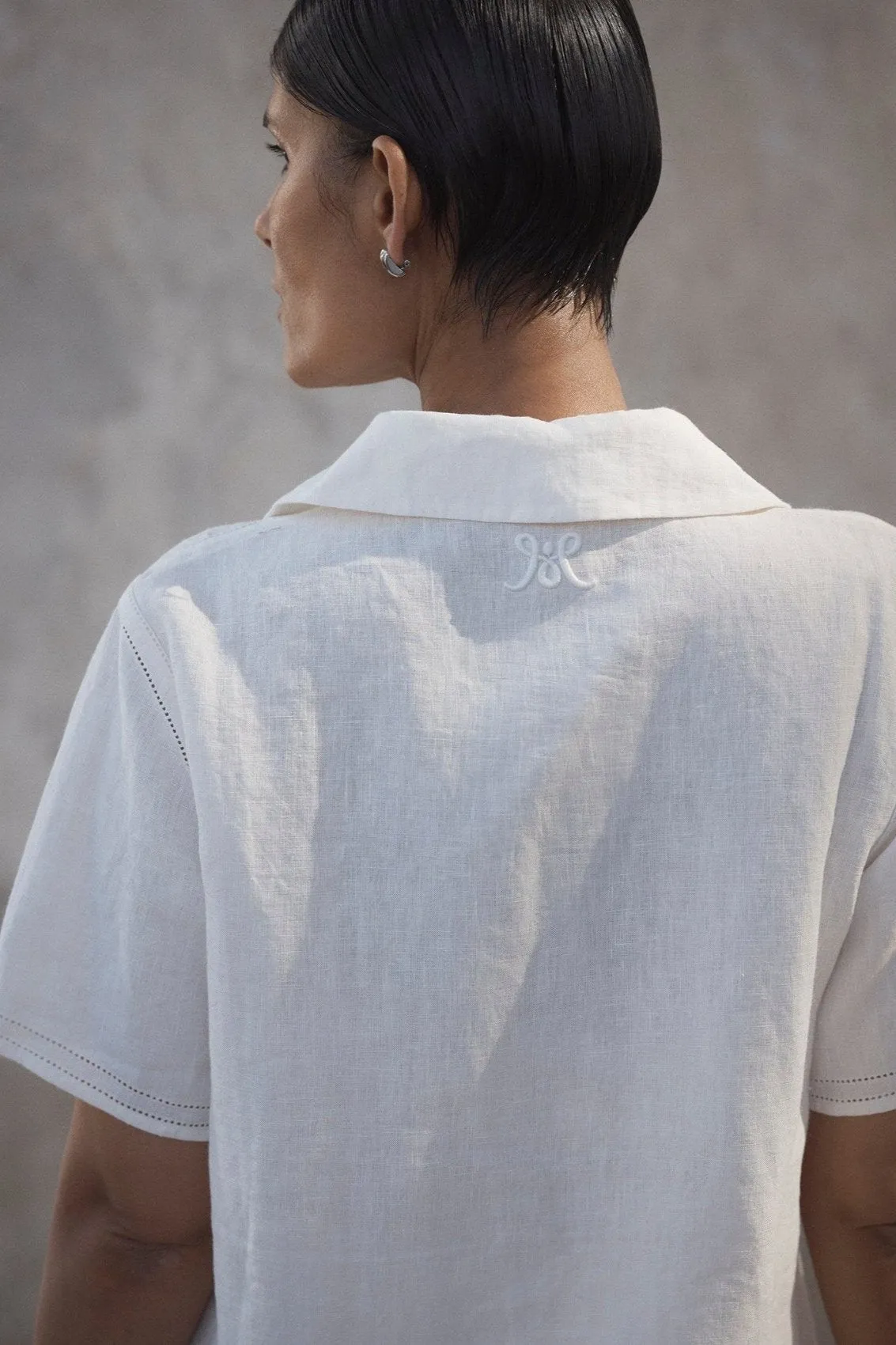 Sunny Shirt Ivory Linen