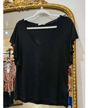 Super Soft VNeck T-Shirt Black