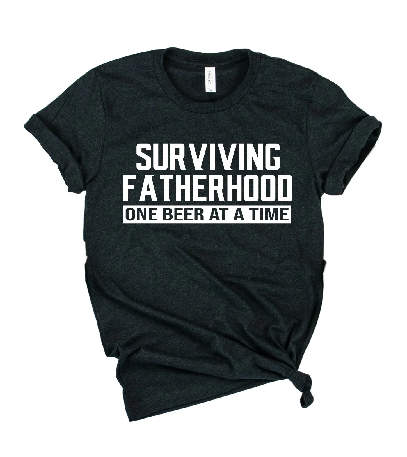 Surviving Fatherhood One Beer At A Time Shirt | Mens Shirt | Dad Shirt | Husband Shirt
