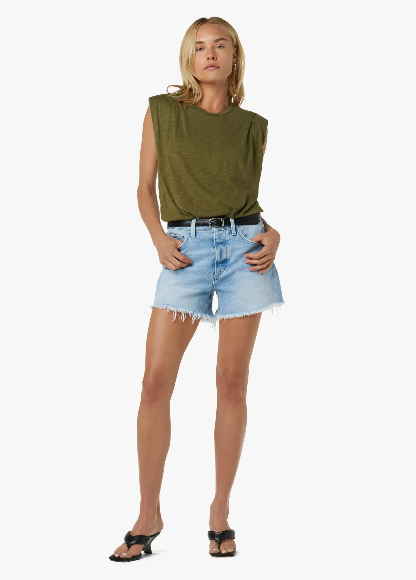 THE ARDEN SLUB SLEEVELESS TEE