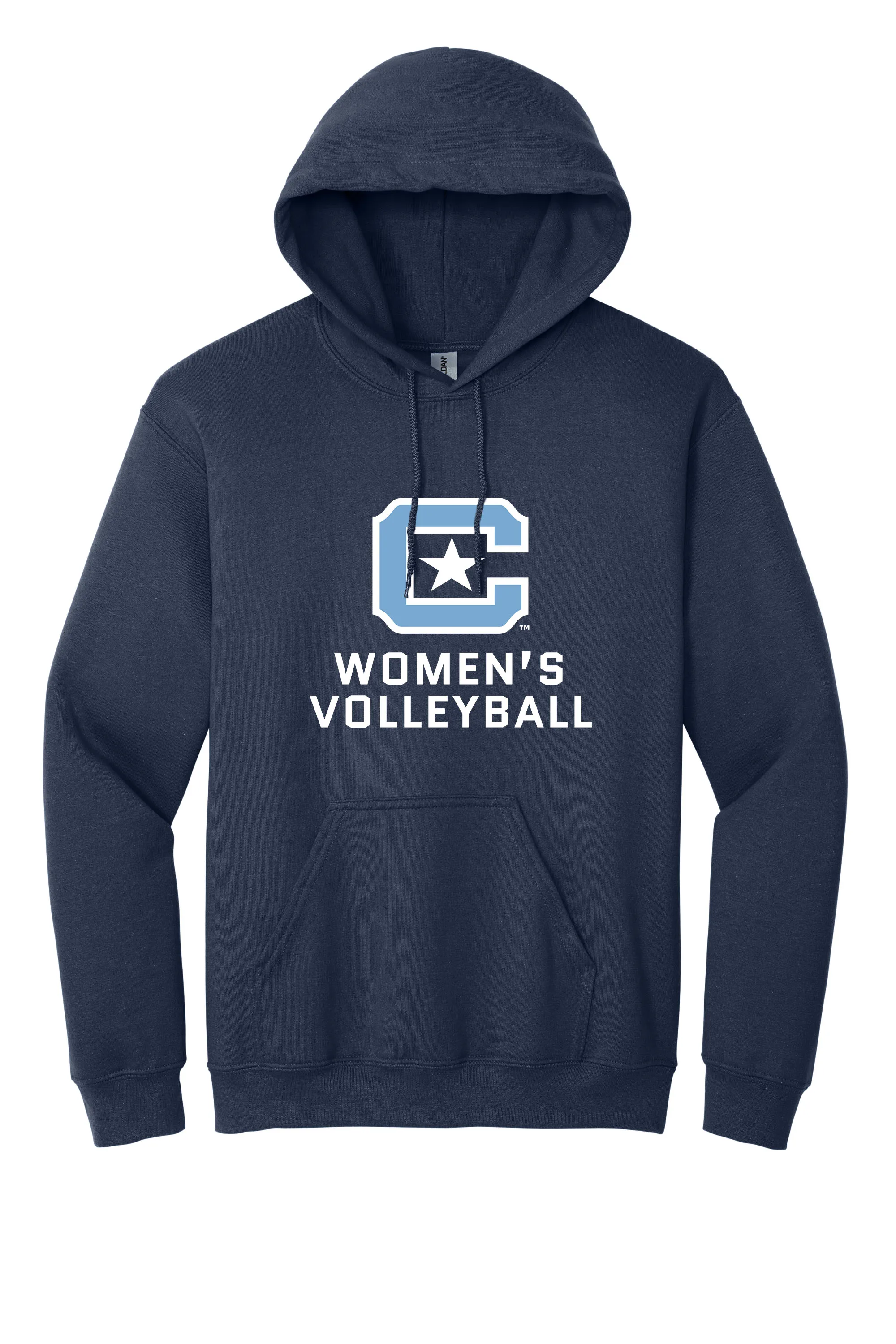 The Citadel Block C Star logo, Sports - Volleyball,  Heavy Blend™ Hooded Unisex Sweatshirt