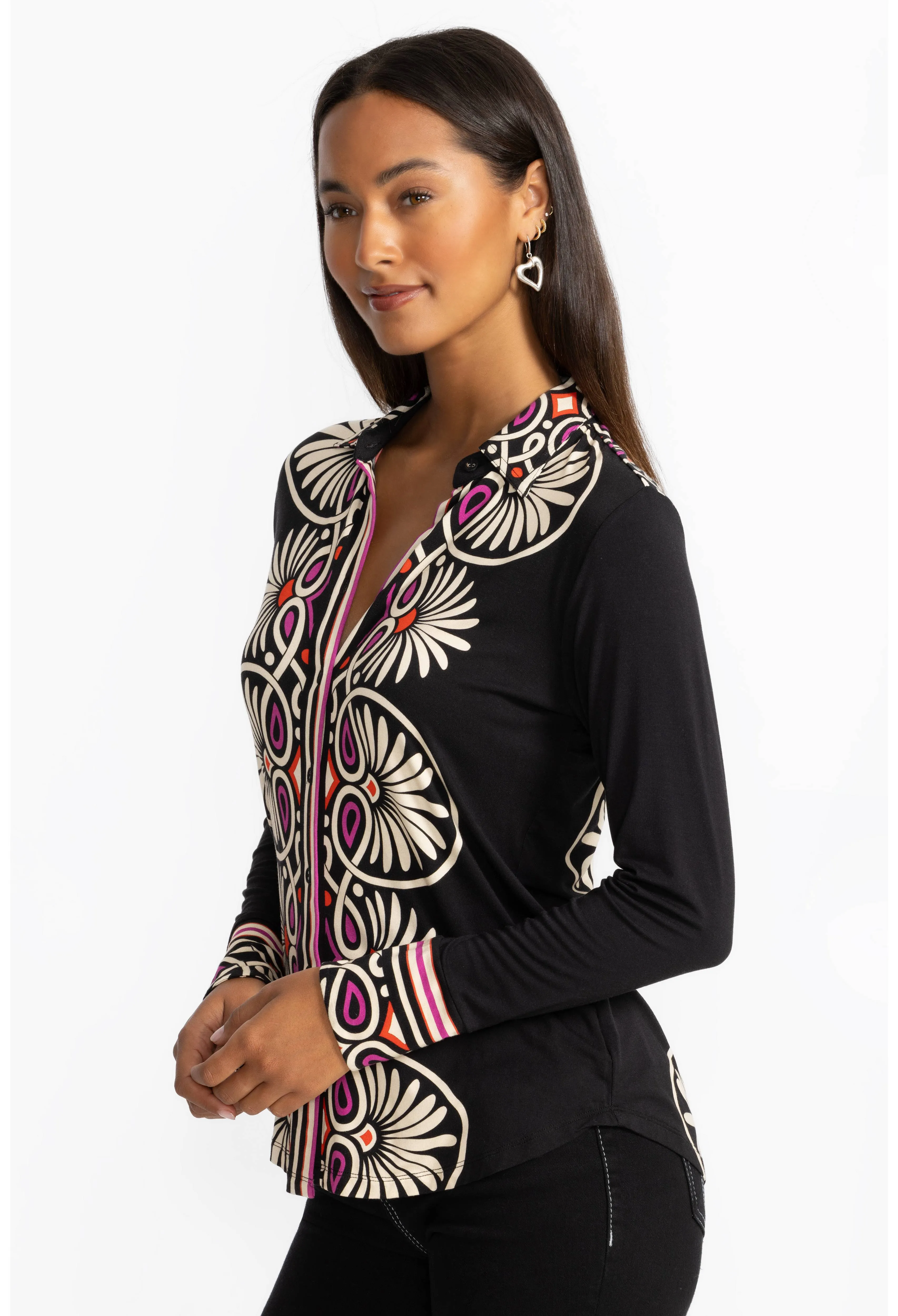The Janie Favorite Button Front Shirt