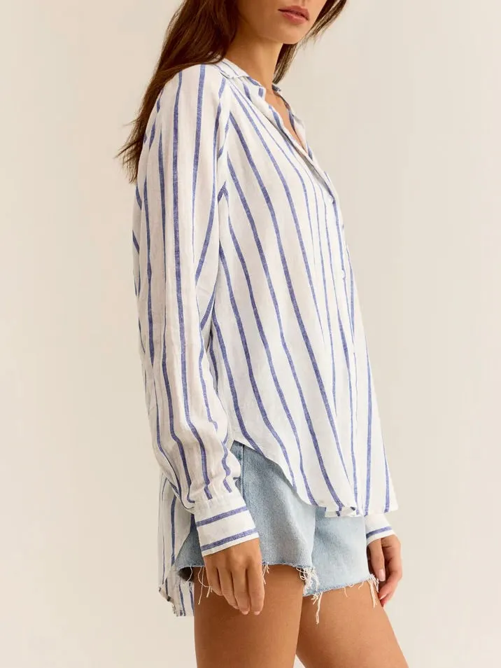 The Perfect Line Top - Palace Blue