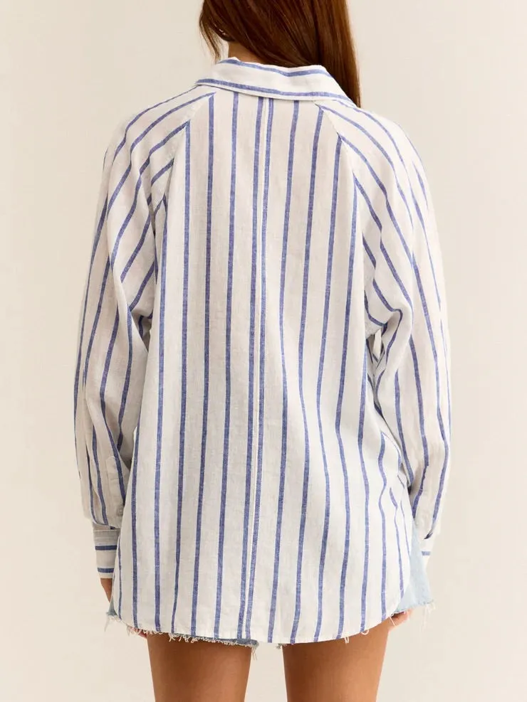 The Perfect Line Top - Palace Blue