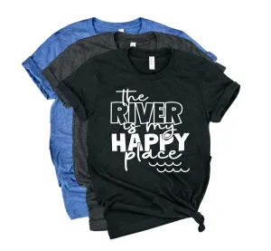 The River Is My Happy Place Shirt | River Shirt | Summer Shirt | Unisex Crew
