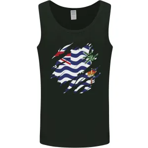Torn Flag British Indian Ocean Territory Mens Vest Tank Top
