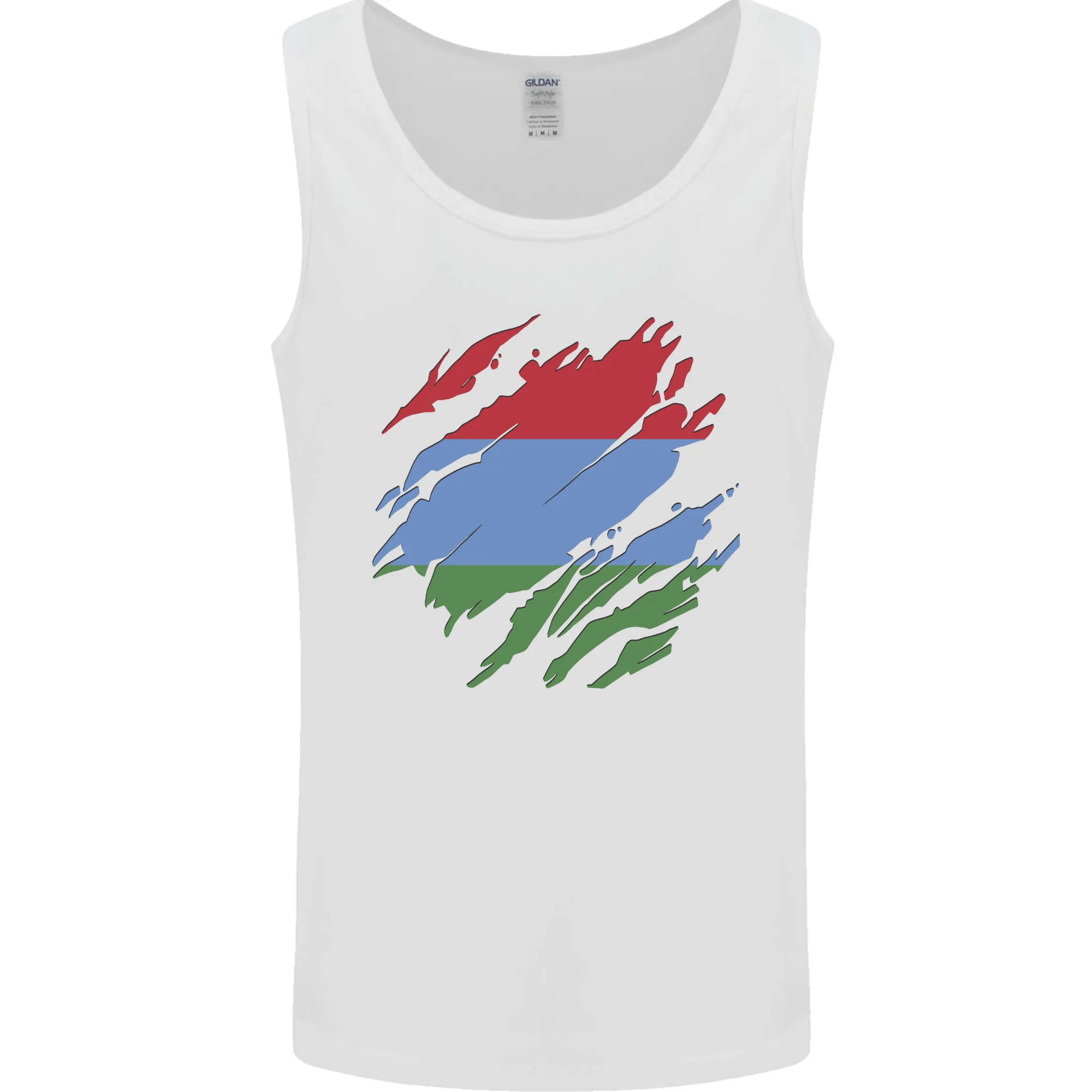 Torn Flag Karelia Mens Vest Tank Top