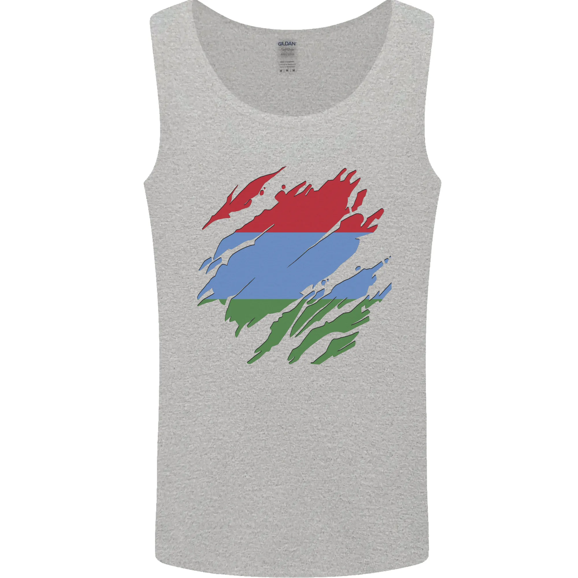 Torn Flag Karelia Mens Vest Tank Top