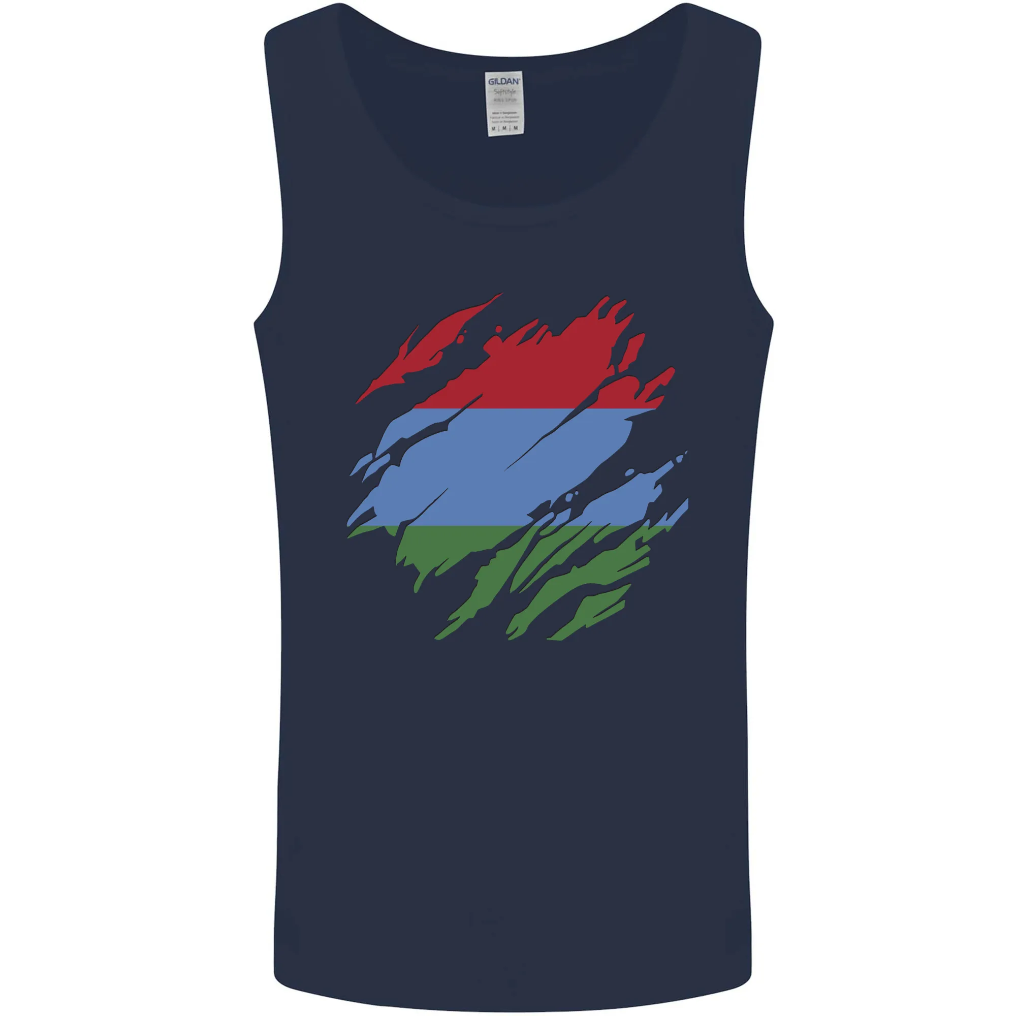 Torn Flag Karelia Mens Vest Tank Top