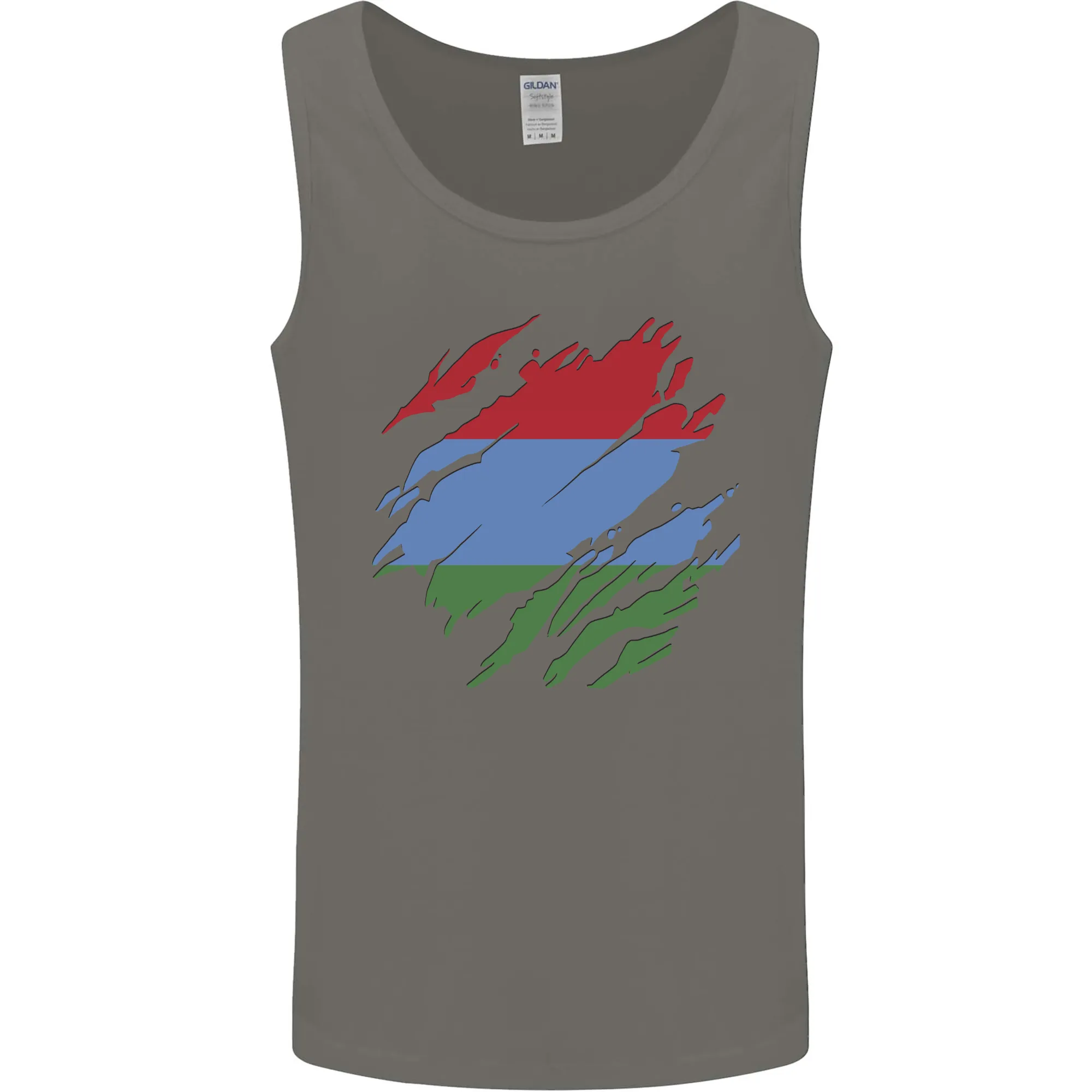 Torn Flag Karelia Mens Vest Tank Top