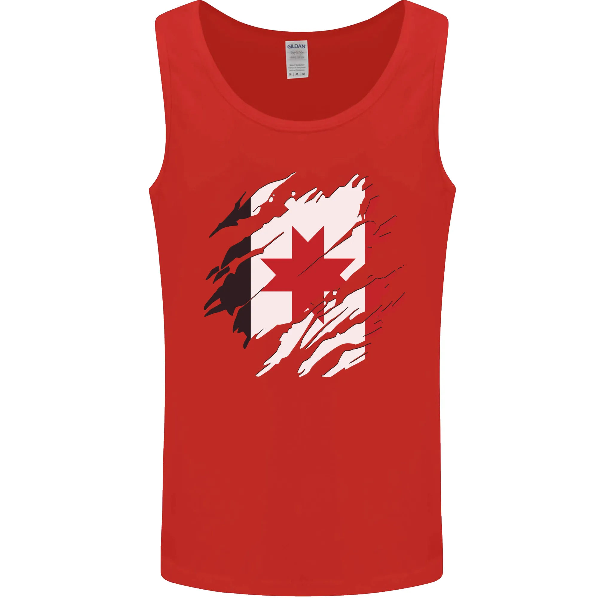 Torn Flag Udmurtia Mens Vest Tank Top