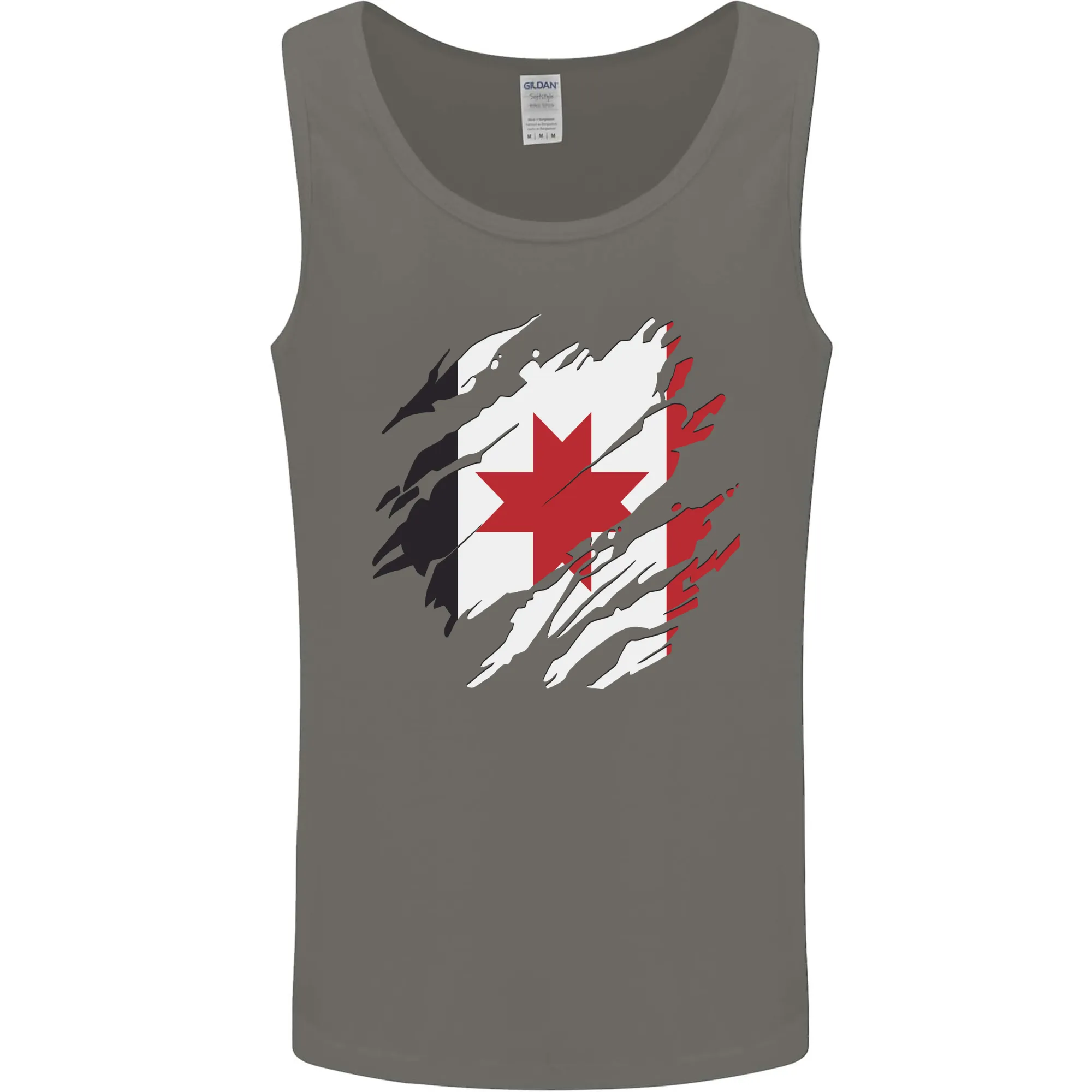 Torn Flag Udmurtia Mens Vest Tank Top