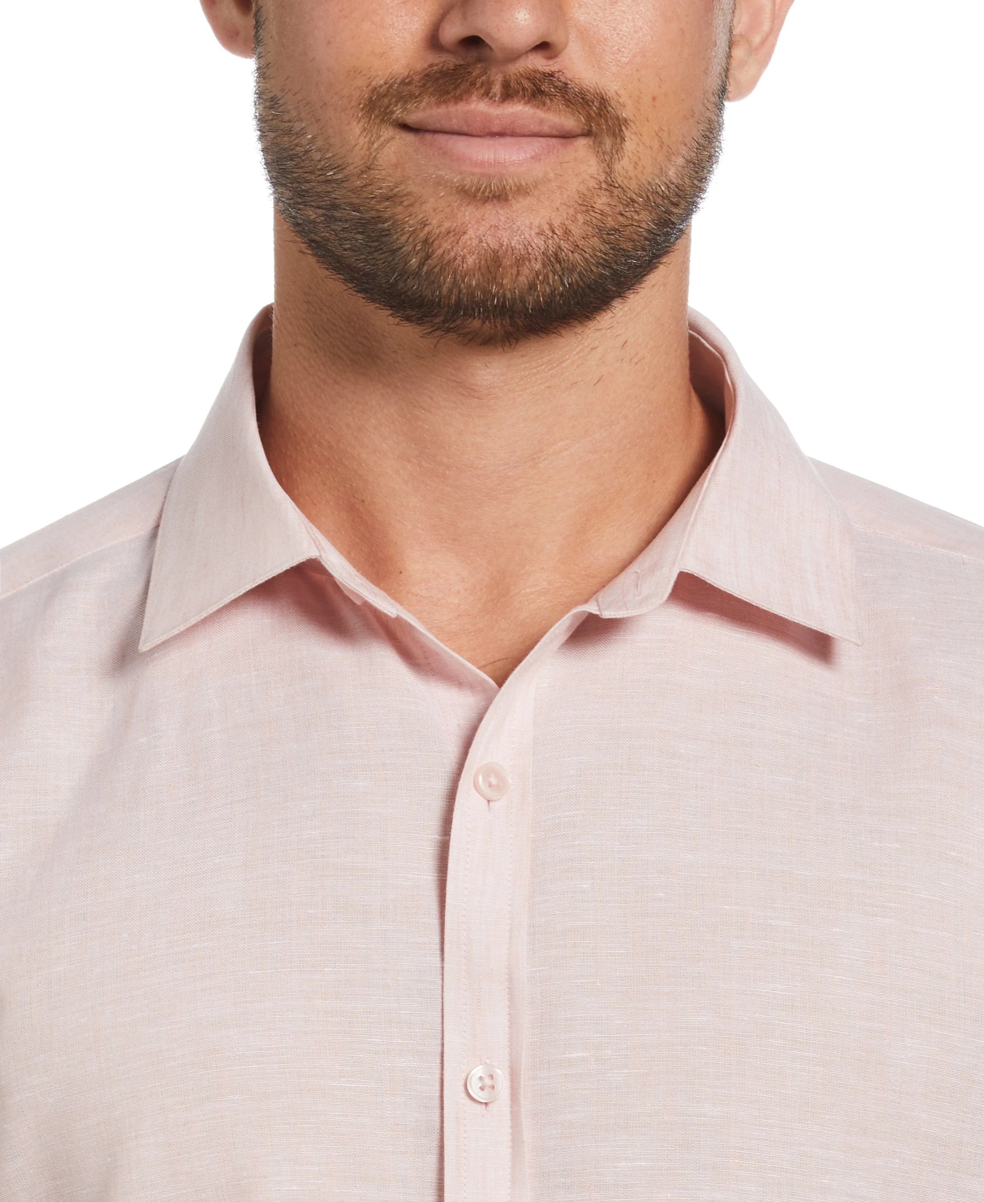 Travelselect™ Linen-Blend Long Sleeve Shirt