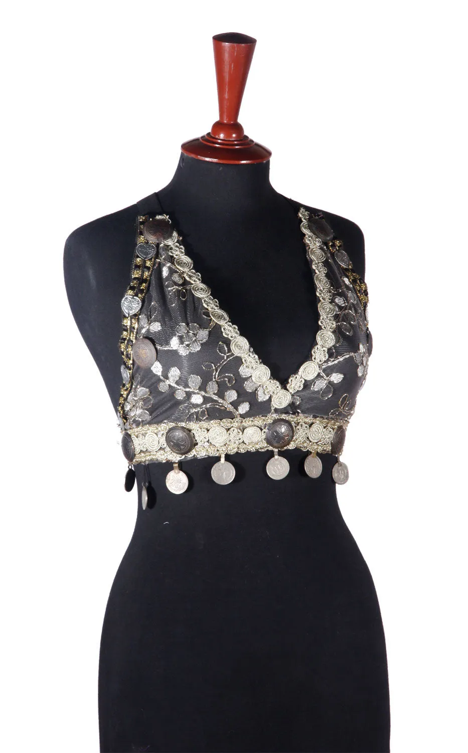 Tribal Coin Halter Top