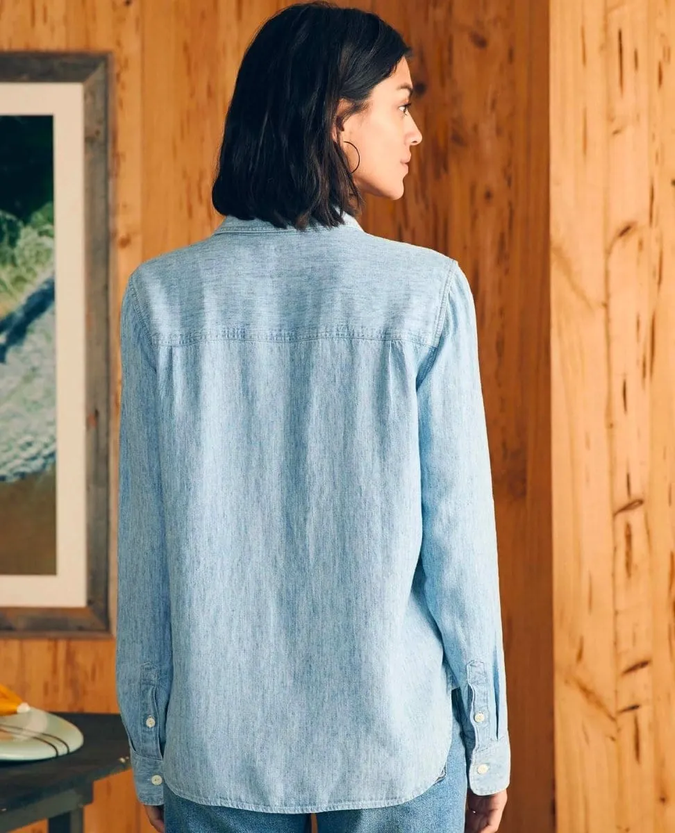 Tried & True Chambray Shirt Mid Wash