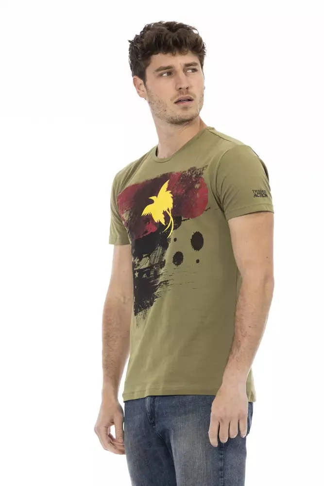 Trussardi Action Green Cotton Men's T-Shirt