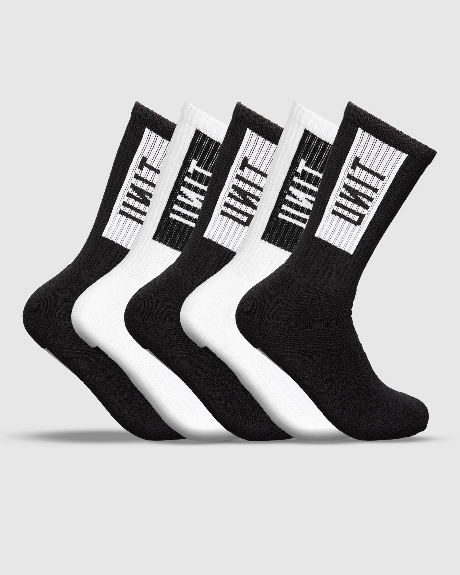 UNIT Box Men's  Bamboo Hi-Lux Socks - 5 Pack