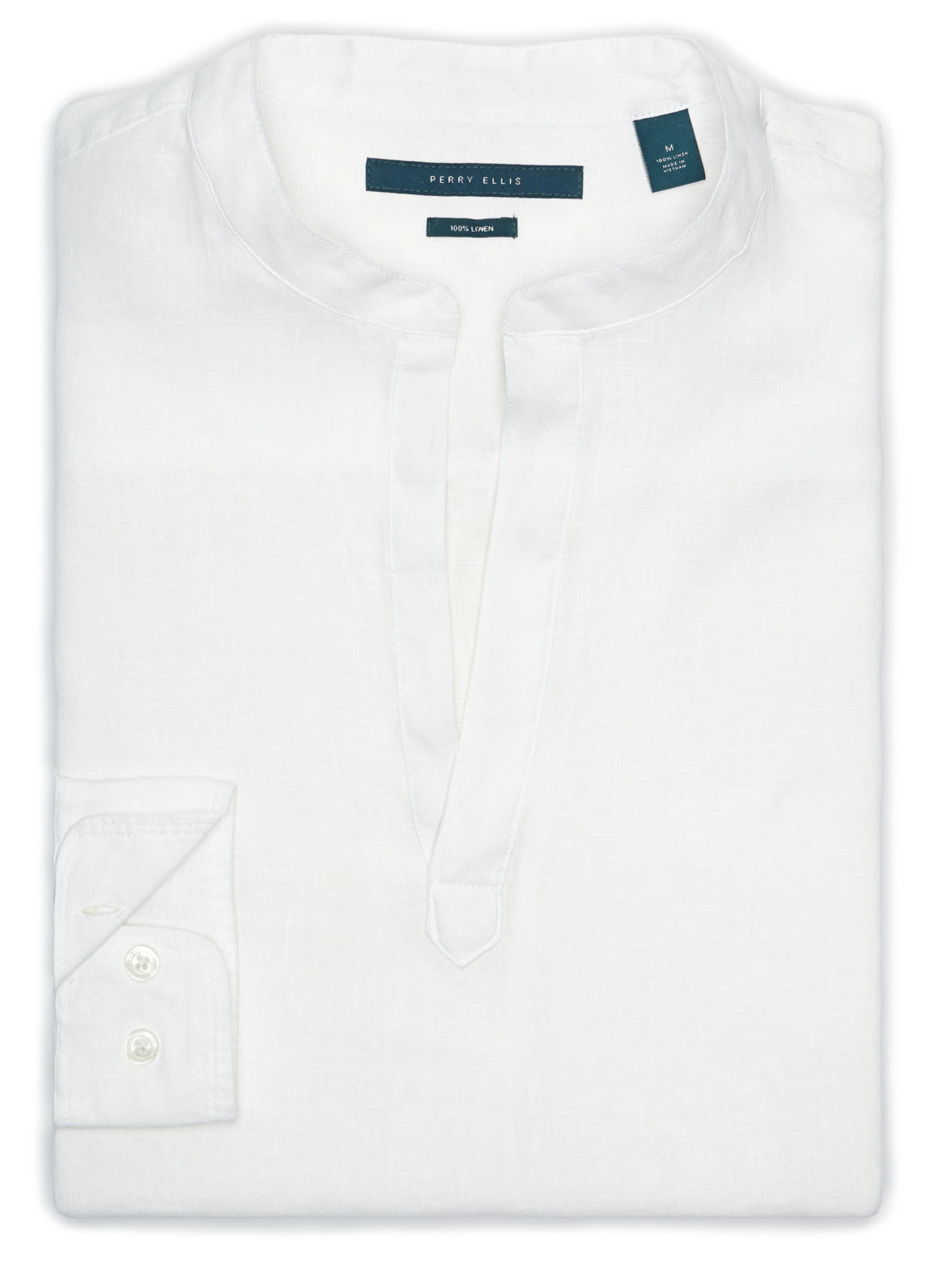 Untucked Linen Solid Popover Shirt