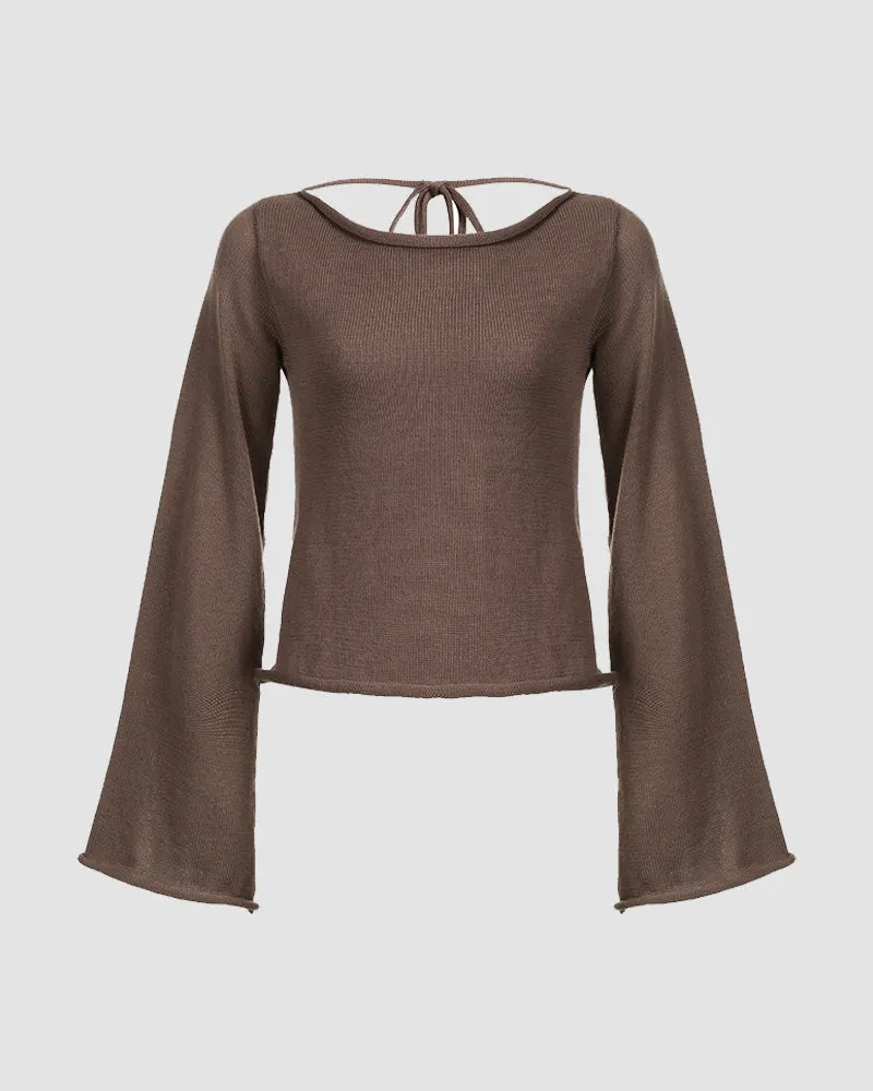 Vintage Bell Sleeves Sweater
