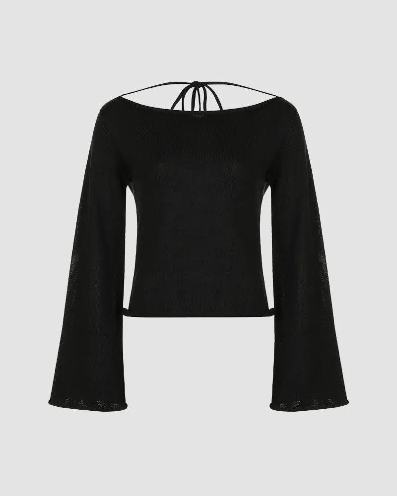 Vintage Bell Sleeves Sweater