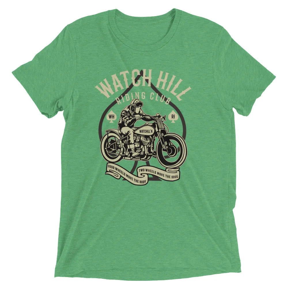 Watchill’n ‘Riders Club 2’ Unisex Short sleeve t-shirt (Creme/Dk Grey)