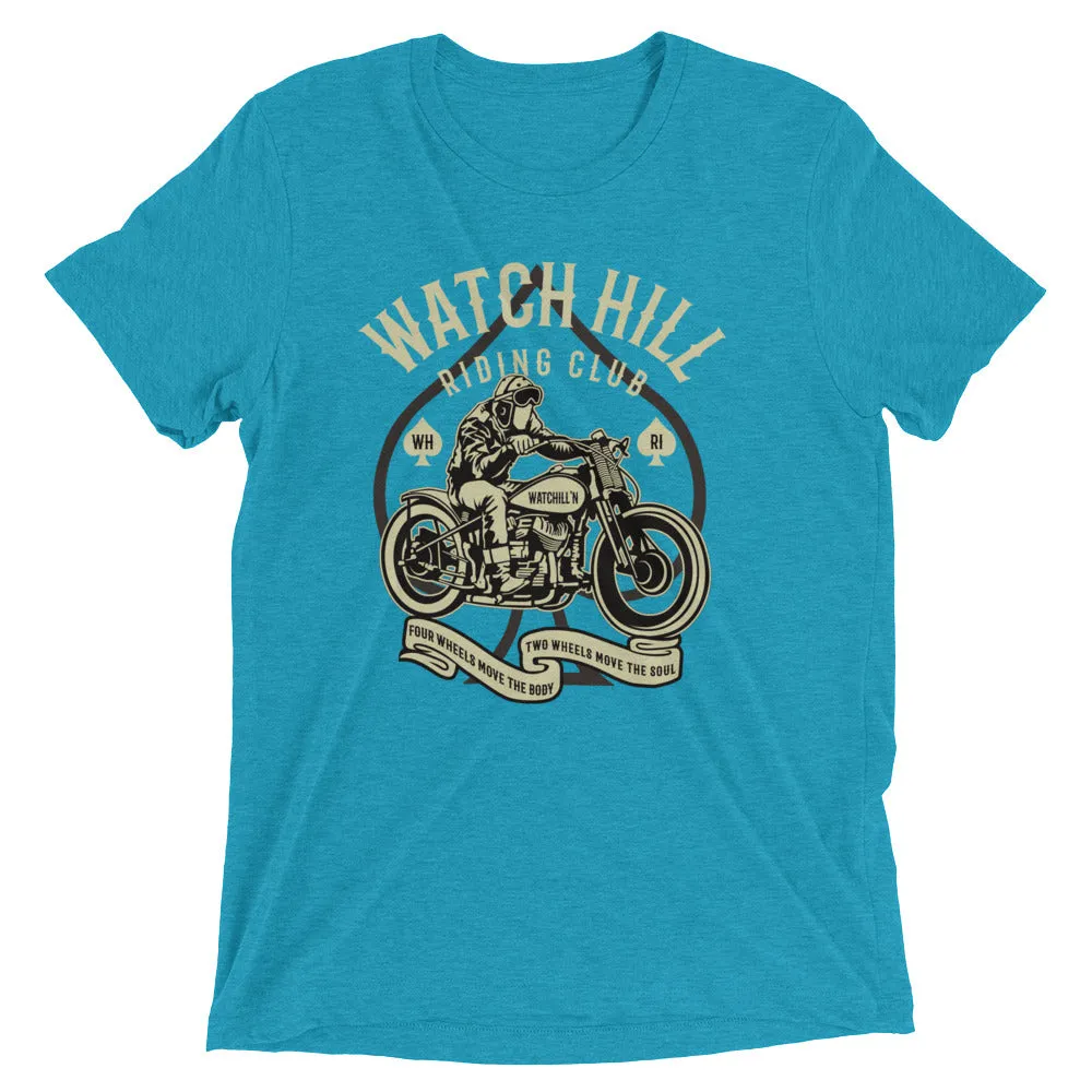 Watchill’n ‘Riders Club 2’ Unisex Short sleeve t-shirt (Creme/Dk Grey)