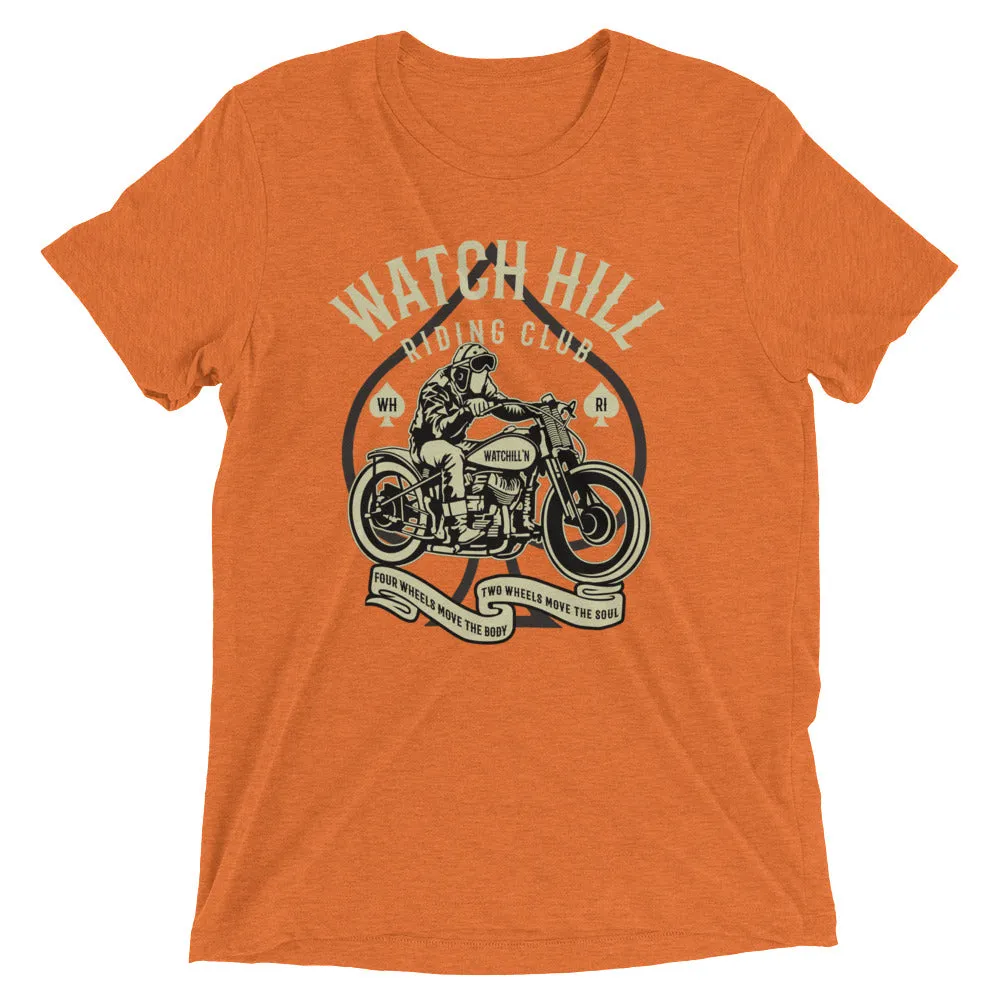 Watchill’n ‘Riders Club 2’ Unisex Short sleeve t-shirt (Creme/Dk Grey)