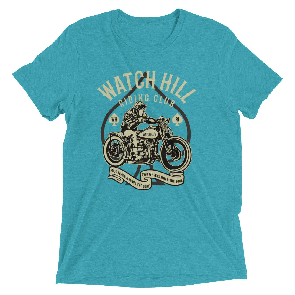 Watchill’n ‘Riders Club 2’ Unisex Short sleeve t-shirt (Creme/Dk Grey)