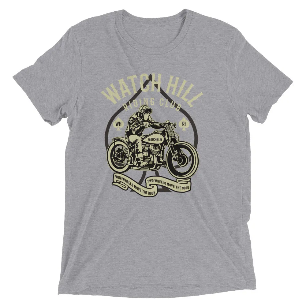 Watchill’n ‘Riders Club 2’ Unisex Short sleeve t-shirt (Creme/Dk Grey)