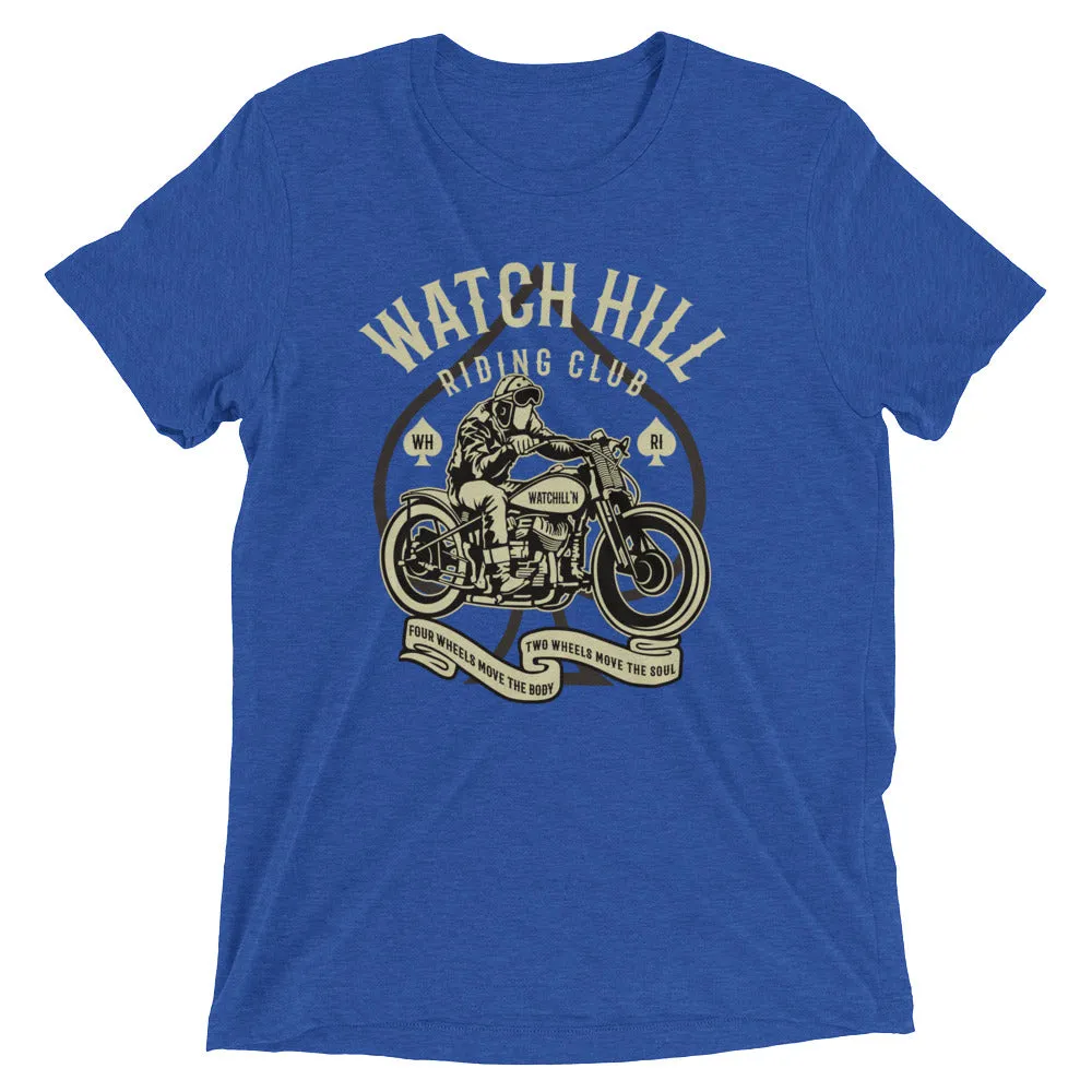 Watchill’n ‘Riders Club 2’ Unisex Short sleeve t-shirt (Creme/Dk Grey)