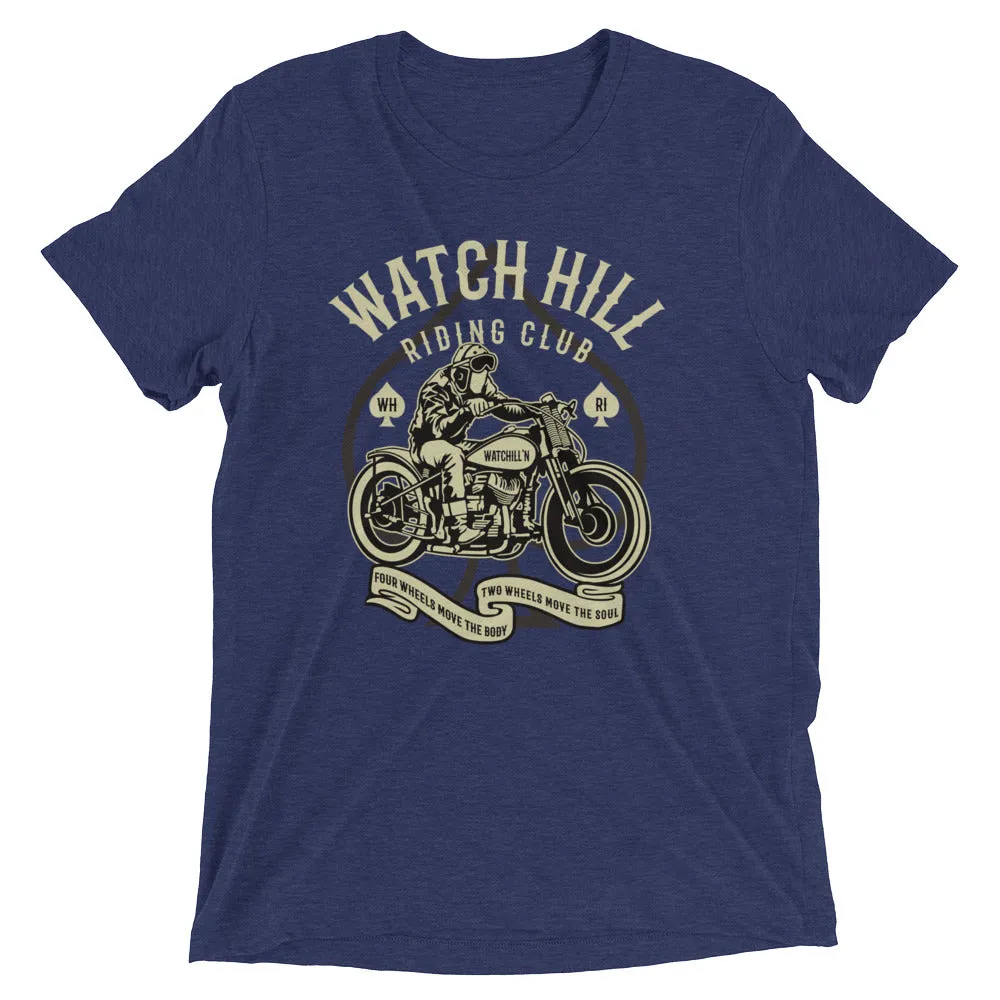 Watchill’n ‘Riders Club 2’ Unisex Short sleeve t-shirt (Creme/Dk Grey)