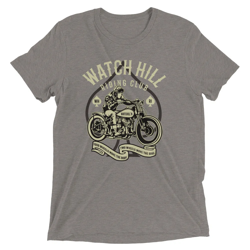 Watchill’n ‘Riders Club 2’ Unisex Short sleeve t-shirt (Creme/Dk Grey)