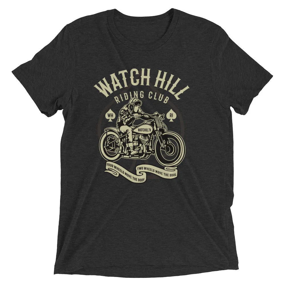 Watchill’n ‘Riders Club 2’ Unisex Short sleeve t-shirt (Creme/Dk Grey)