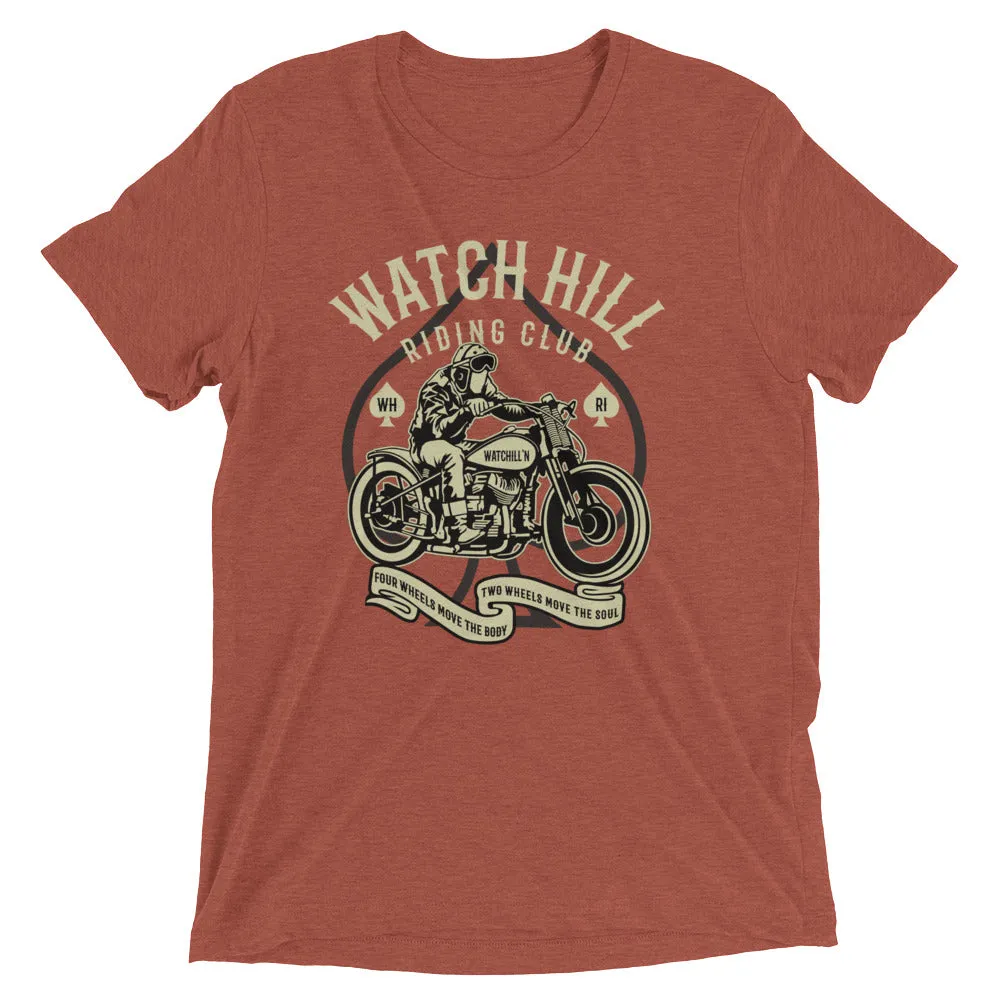 Watchill’n ‘Riders Club 2’ Unisex Short sleeve t-shirt (Creme/Dk Grey)