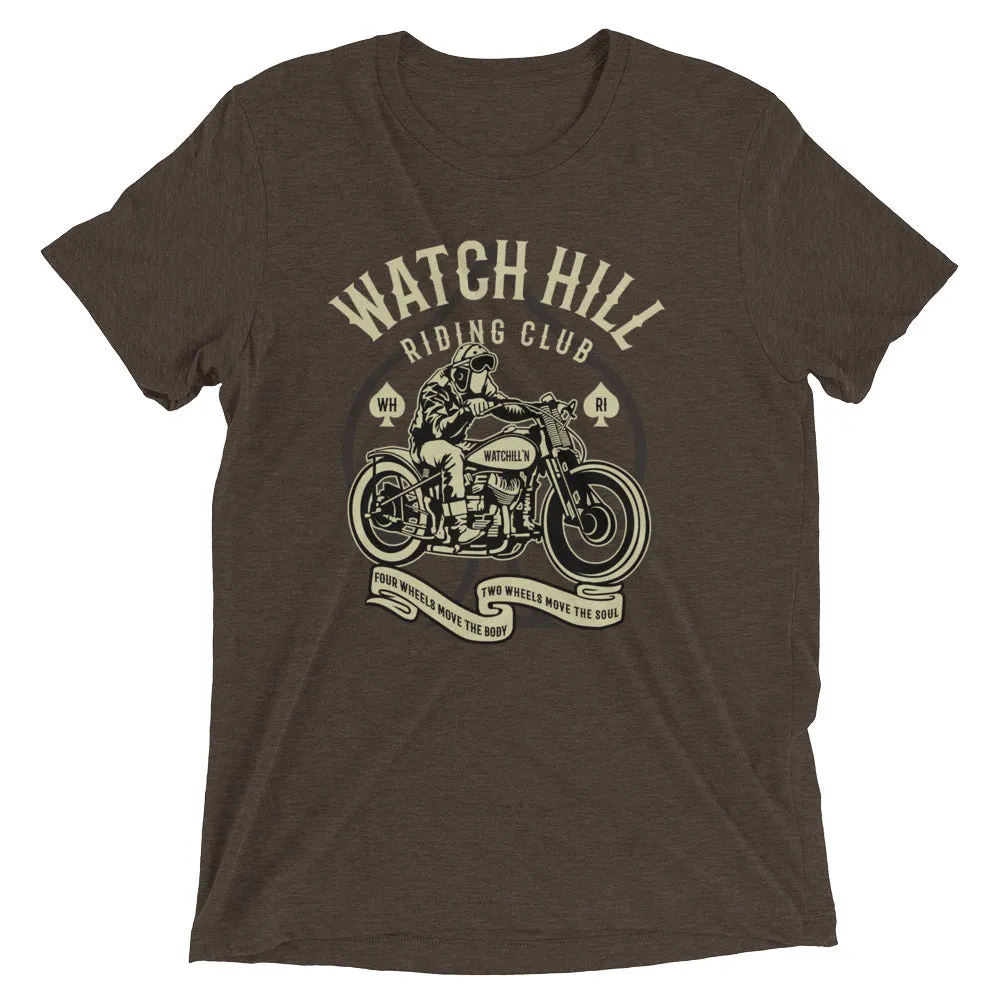 Watchill’n ‘Riders Club 2’ Unisex Short sleeve t-shirt (Creme/Dk Grey)
