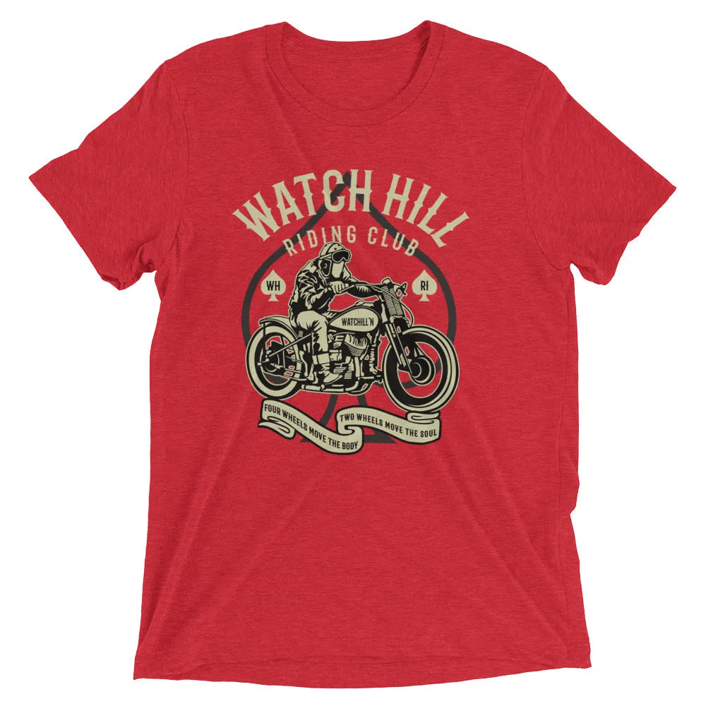 Watchill’n ‘Riders Club 2’ Unisex Short sleeve t-shirt (Creme/Dk Grey)