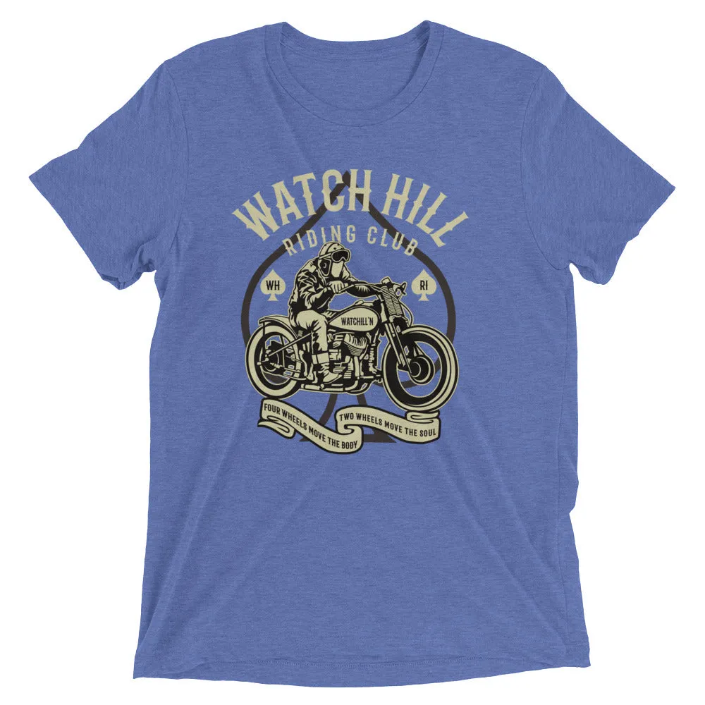 Watchill’n ‘Riders Club 2’ Unisex Short sleeve t-shirt (Creme/Dk Grey)