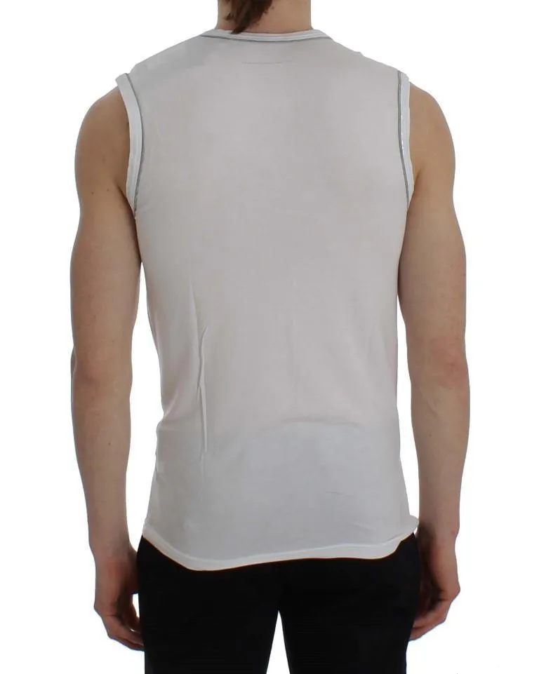 White Modal Stretch Underwear T-shirt
